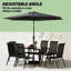 Ensemble de conversation de style moderne, ensemble de 8 meubles de patio
