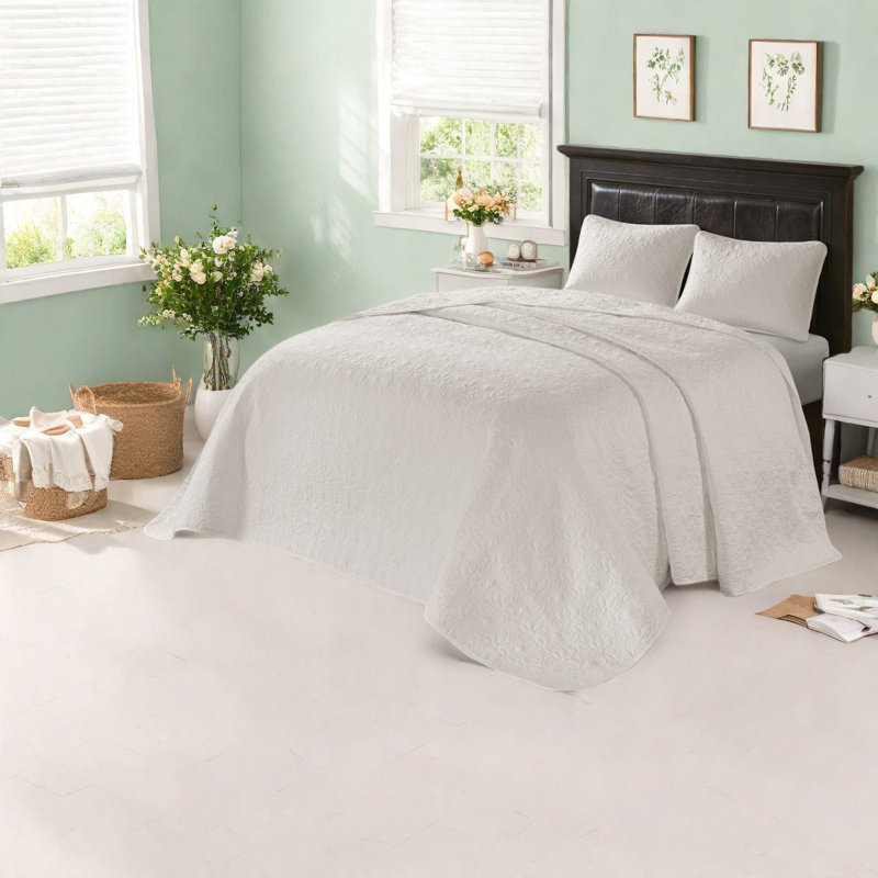 Ensembles de literie réversible surdimensionnés, maison de ferme en microfibre crème crème