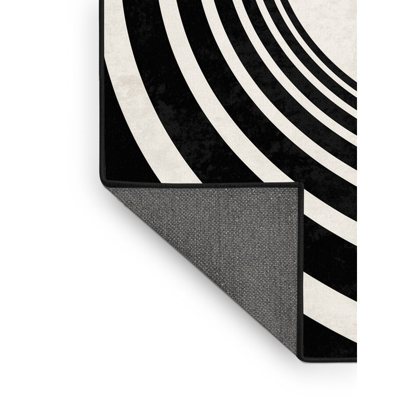 Tapis arc-en-ciel doux et moelleux de style art déco narbert, 4 x 2
