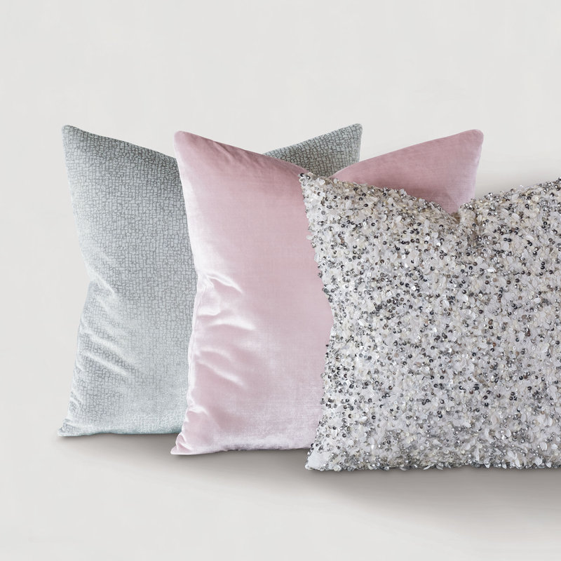Vionnet Square Pillow Cover & Insert, Faux Down