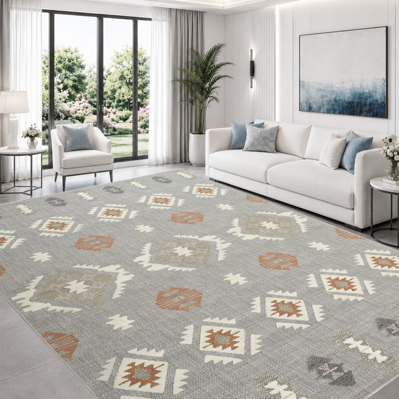 Coll Abstract Machine Printed Area Rug, Rectangle 40 x 60 cm