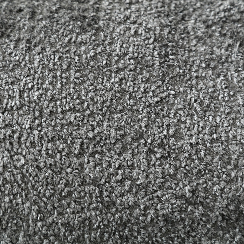 Large Chenille Fabric U-Shape Sectional Sofa, Gray Boucle