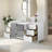 Lissandra 60" Single Bathroom Vanity In White With Engineered Stone Top