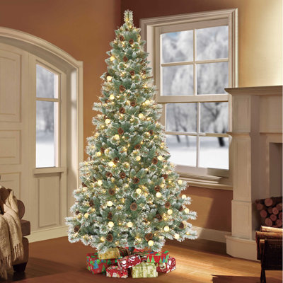 90' Lighted Pine Christmas Tree
