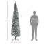 Arbre de Noël artificiel mince enneigé 9 pi de hauteur avec des branches réalistes et 1014 pointes-1356153528