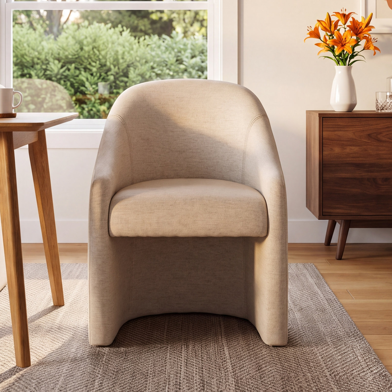 Lancaster Pine Dining Armchair, Crypton Nomad Snow