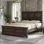 Lit plateforme en bois de pin avec tête de lit Vintage Town & Country, capacité 600 lb-1450096566-1450096568