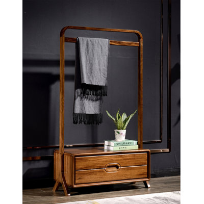 Solid EbonyCoat Rack