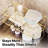 Rustproof Foldable Gold Metal Wire Kitchen Cabinet Storage Rack
