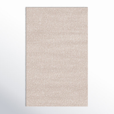 Elle Beige Hand-Woven Wool Rug