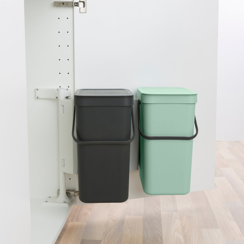 Ensemble de bacs de recyclage Sortia, 2 x 3,2 gallons