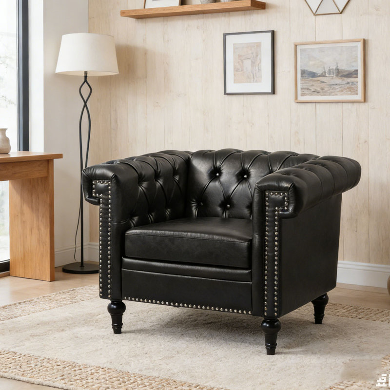 Chaise d'appoint pour le salon, Noir