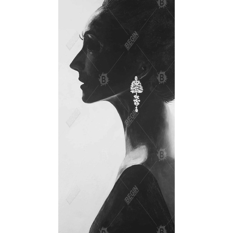 Chic woman - 15.75"x31.50" Desk mat