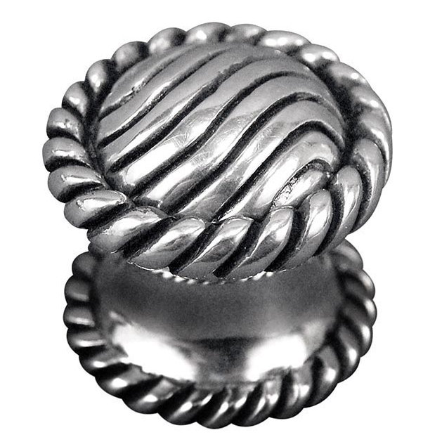 Sanzio Mushroom Knob, Vintage Pewter