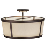 3 - Light Outdoor Semi Flush Mount