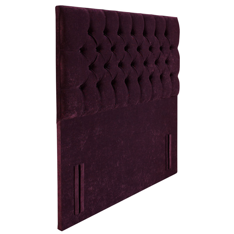 Nicolette Upholstered Headboard, Purple, Small Double (4')