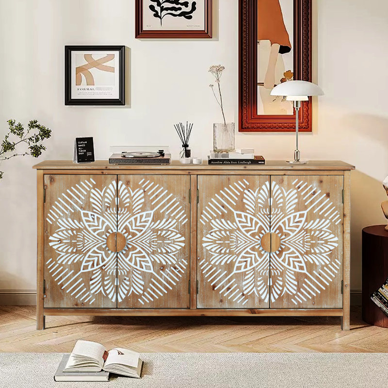 Armoire 60 "pour vestibule brun et blanc antique avec solutions de rangement pratiques