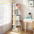 5 Tier Rotating Bookshelf With Sturdy Base-934734834