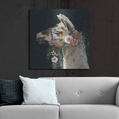 «Lovely Llama II» par Victoria Borges sur métal