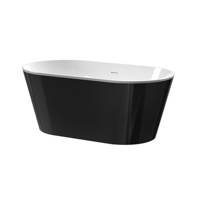 Acrylic Freestanding Soaking Bathtub-60‘’-black