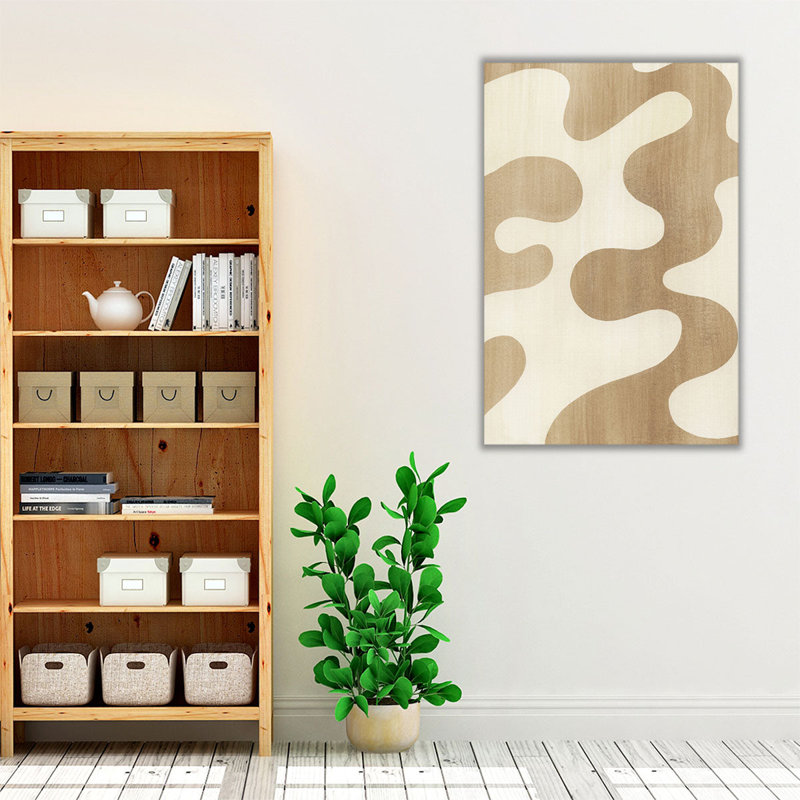 Sienna Ripples II - reproduction d'art sur toile, H 48 po x l 32 po