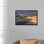 « coucher de soleil sur terrapille ferme, val d’orcia, tuscany, italie », reproduction de photo sur toile tendue