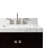Ariel Cambridge 36 In. Right Offset Vanity With 2 In. Carrara Marble Countertop-105903770