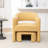 Upholstered Barrel Chair With Ottoman-549360607