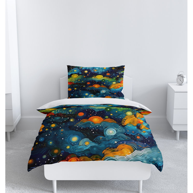 Abstract Duvet Cover, King Duvet Cover + 2 King Shams