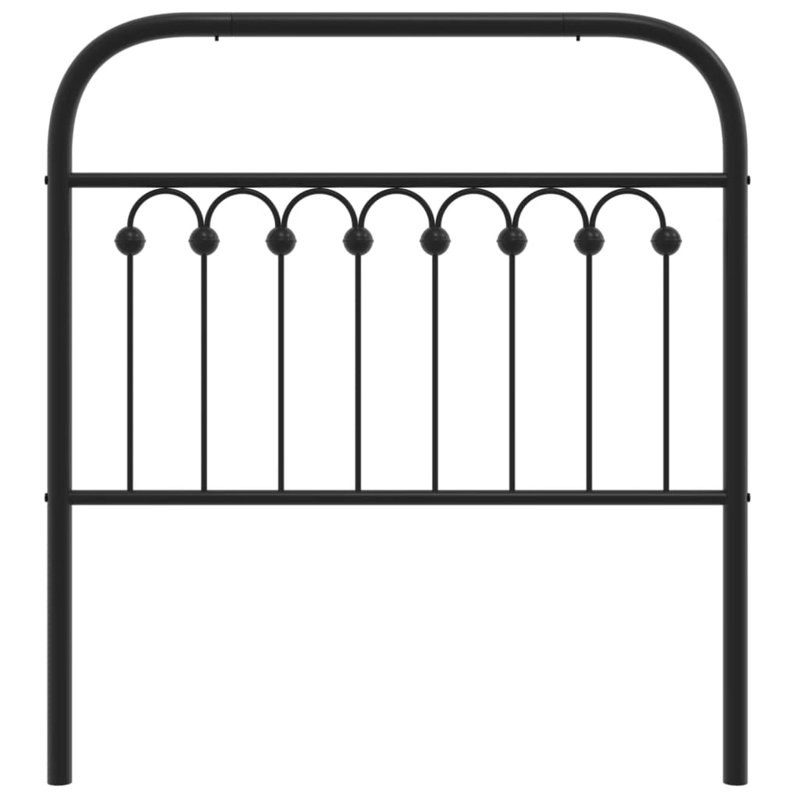 Aralynn Metal Headboard Black 90 cm
