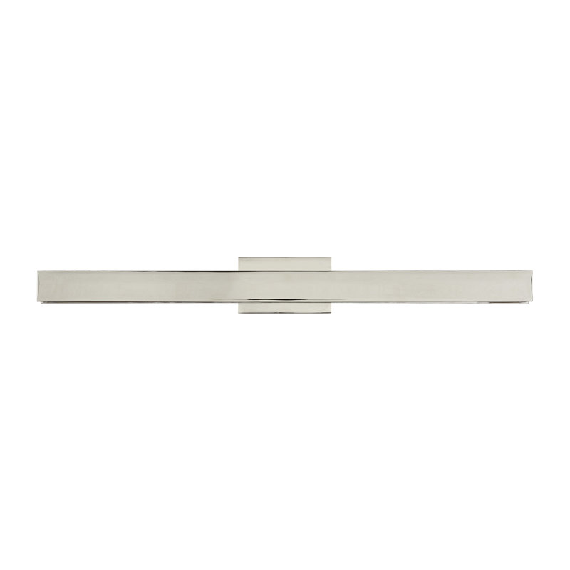 Bau Dimmable LED Wall Mounted Picture Light, Polished Nickel, 3" H x 24" W x 8" D