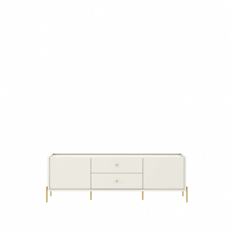 Gunay TV Stand for TVs up to 75", Off White, 72.91" W