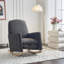 Chaise berçante en tissu avec repose-pieds Teddy-704234844