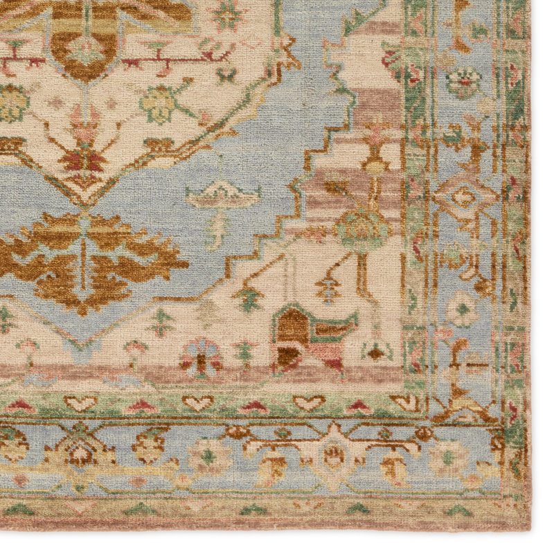 Jaipur Living Jude JIN09 Handknotted Medallion Multicolor Area Rug (6'x9'), Rectangle 10' x 14'