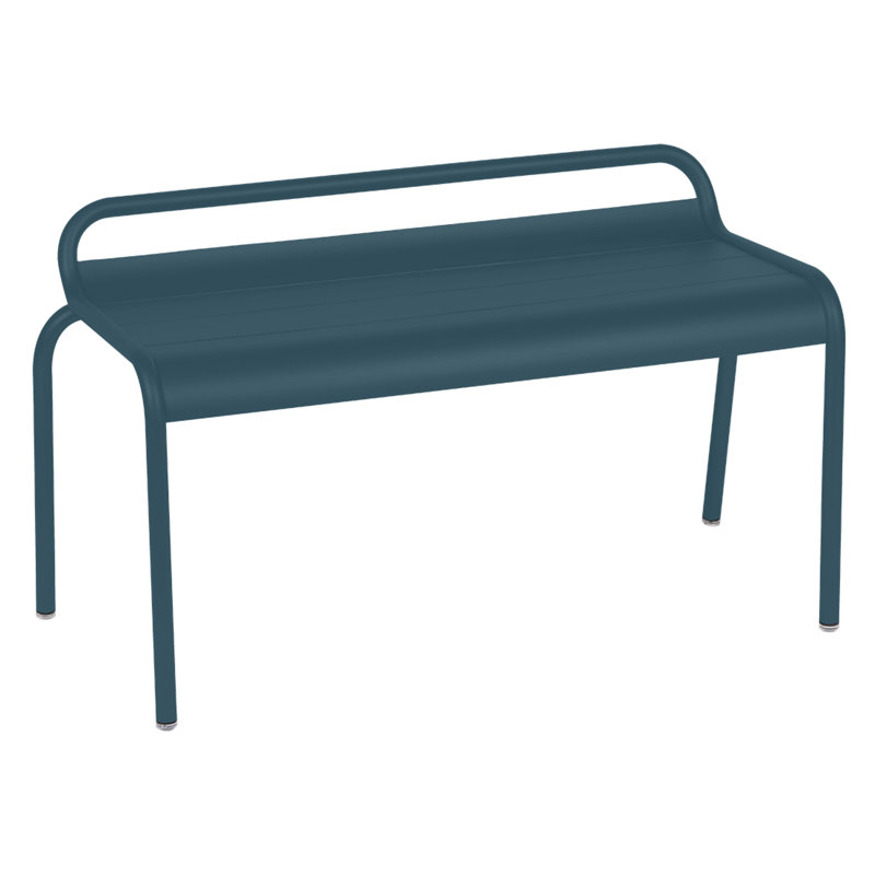 Banc de jardin en aluminium Luxembourg, Bleu Acapulco