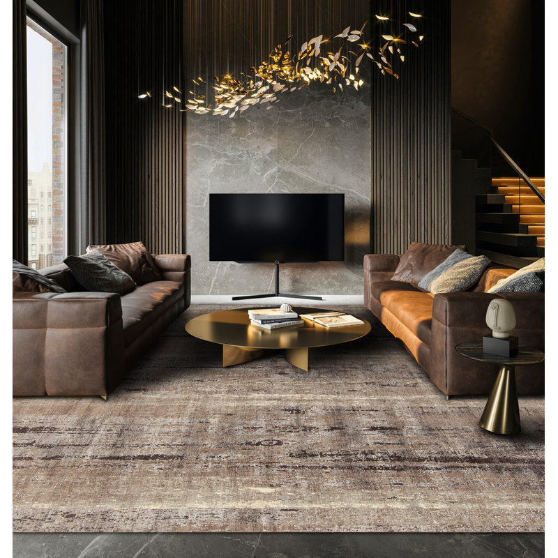 Mayfair Area Rug in Brown, Rectangle 9' x 12'