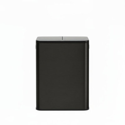 2x8 gal Dual Trash Can with Removable Inner Buckets, Rectangle Step Garbage Can with Soft-Close Lids, Stain-Resistant Recycling Bin Waste Container fo