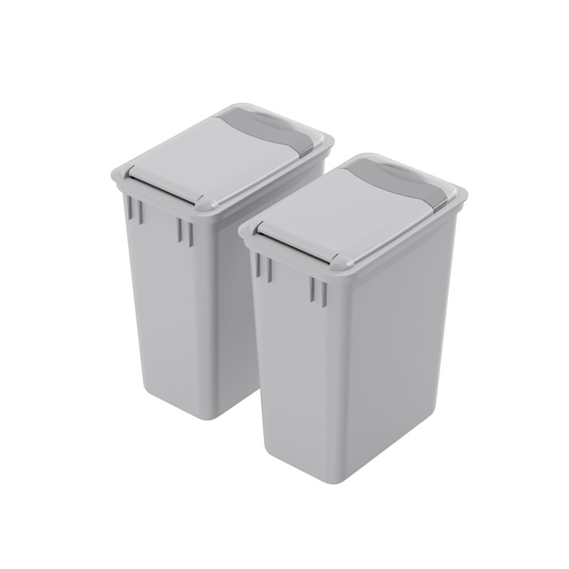 Poubelle en plastique avec couvercle Dowell, 8,75 gal