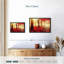 Impression sur toile forêt rouge vif-100689108