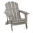 Oversize Embossed Wooden Outdoor Folding Adirondack Chair With Pre-Assembled Backrest & Seatboard-1566184733