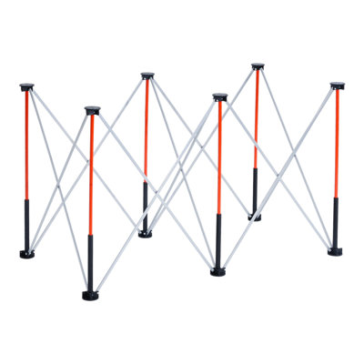 Établi portatif et pliable, établi pliable de 4,15 x 2,18 pi, capacité de poids de 2 500 lb, support de travail pliable sans assemblage avec sac de rangement, plateau de table NON inclus, pour garage atelier extérieur