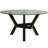 Kaira Round Glass Top Solid Wood Base Dining Table-23621798