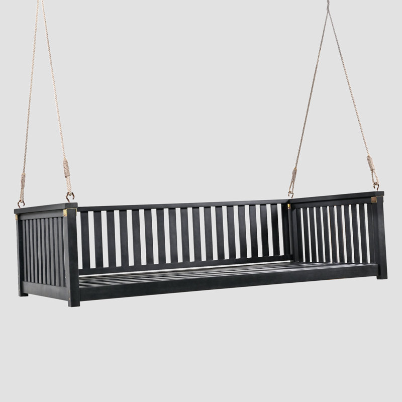 Balancelle de jardin simple pour patio, Noir