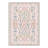 Cottagecore Floral Bow Machine Washable Area Rug, Ivory Pink Botanical Non-Slip Rug for Living Room Bedroom-1701862702