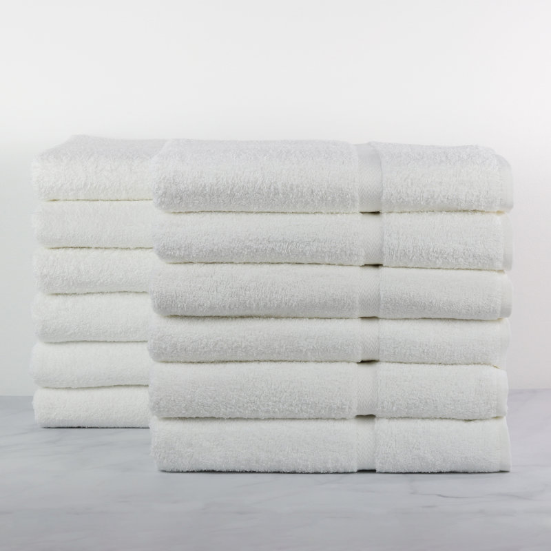 Crown Touch Plush Bath Towel, White