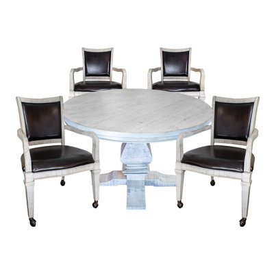 Montecito 48" 8 - Player Poker Table with Chairs