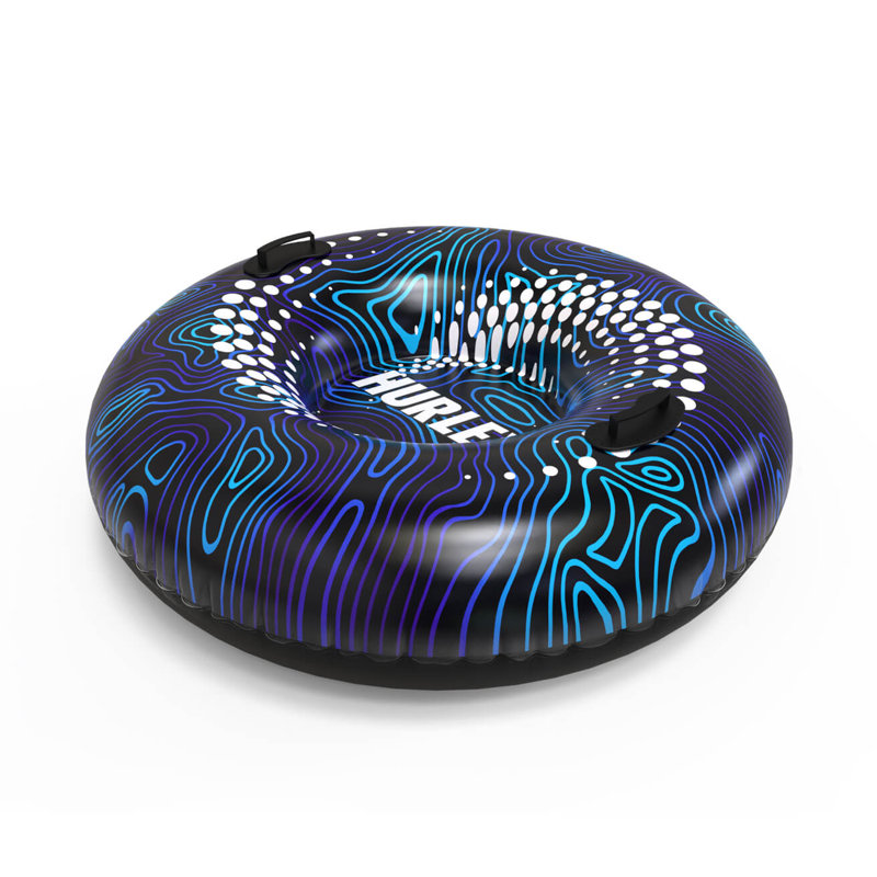 Motif de tourbillon bleu abstrait de 36 po Hurley
