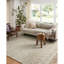 Tapis géométrique beige en coton tissé à la main Gault-851744852