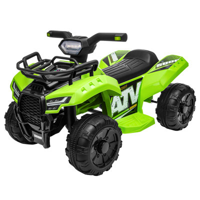 Forever Source Battery Powered ATV Ride On Toy for Kids, 4 Wheeler with LED Lights & Music, 1.2 MPH Max Speed, Perfect Gift for Toddlers Ages 1.5-3, Green, Birthday and Christmas Gift