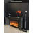 Italian minimalist ultra-narrow simulated fire decorative electric fireplace